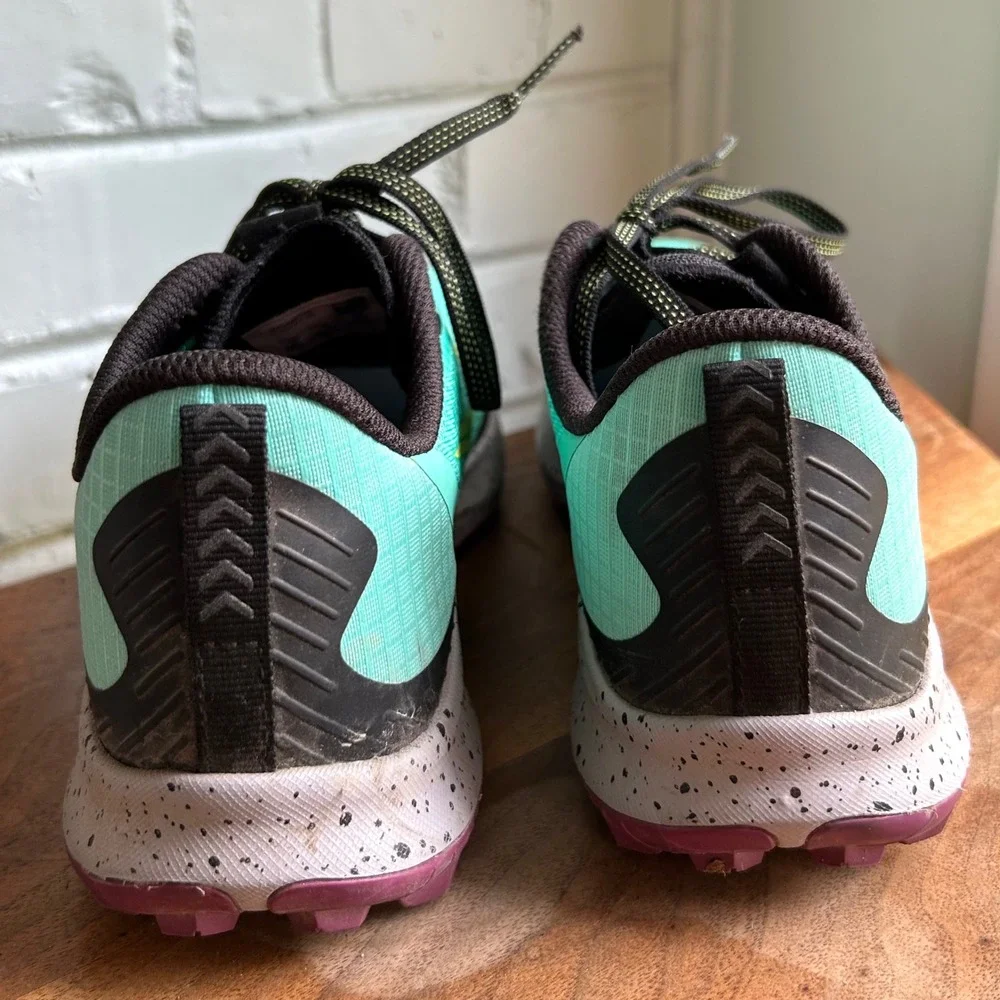 Saucony Women's Peregrine 12 Trail Running Sneakers 8 Cool Mint Acid Comme